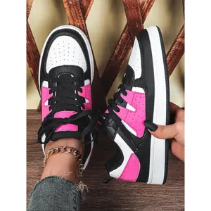Women's Fashion Dopaamine Versatile Classic Couple Skate Shoes, Comfortable Breathable Low Top Lace-Up Casual Shoes, Sneaker, Casual Sporty Sneakers