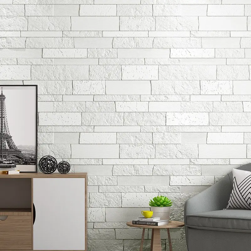 30pcs 3D Self-Adhesive Brick Wallpaper, Self Stick Wallpaper, Textured Pattern, Ideal for Entryway, Living Room, Bedroom, TV Background, Home Decor, Wall Renovation