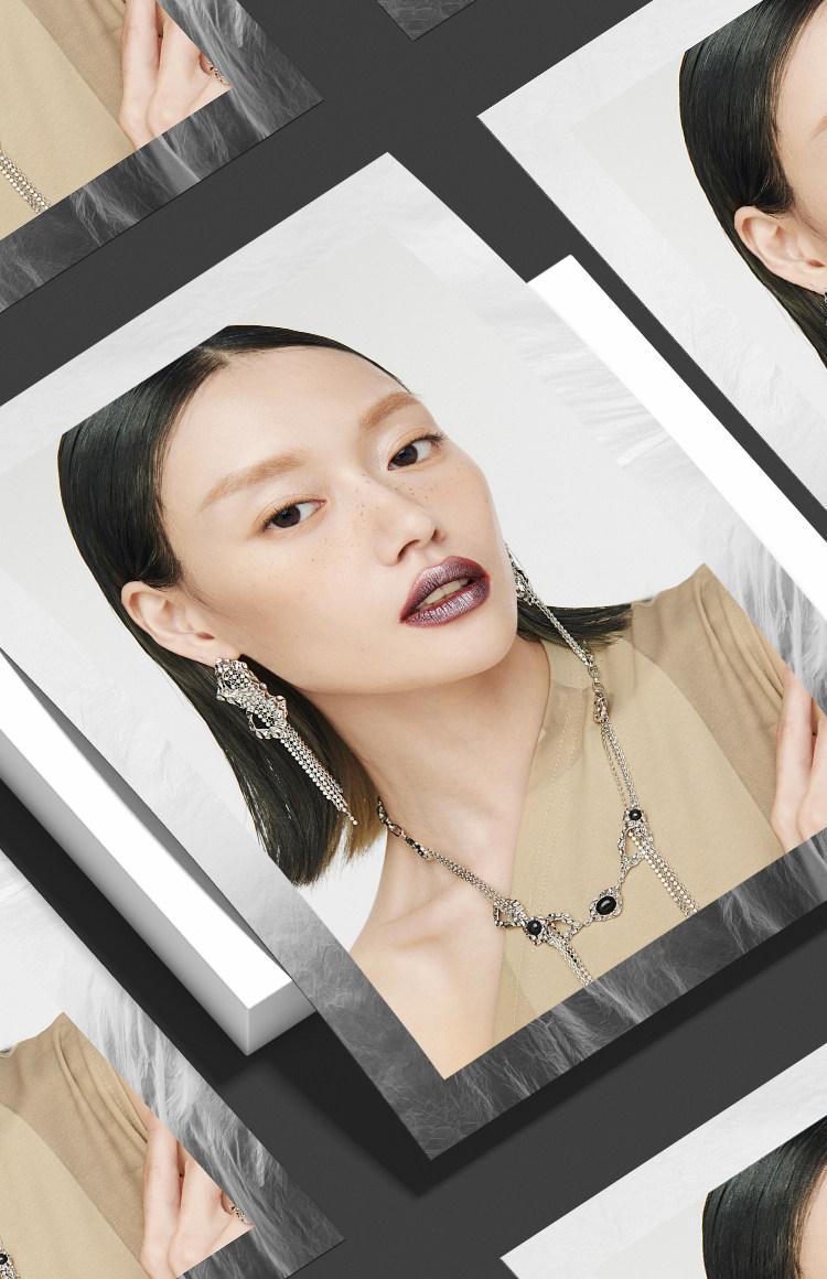 Copper alloy earrings, Tyndall series, multi-layer disc chain long fringed stud earrings INSANE niche original design