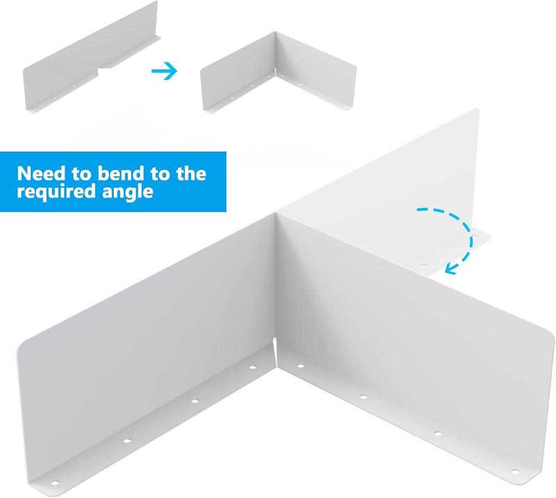 2 count Gutter Valley Splash Guards,Rain Gutter Valley Roofing Gutter Guards, Diverter Roof Rain Diverter for House Shingle Roofs Corner (2)