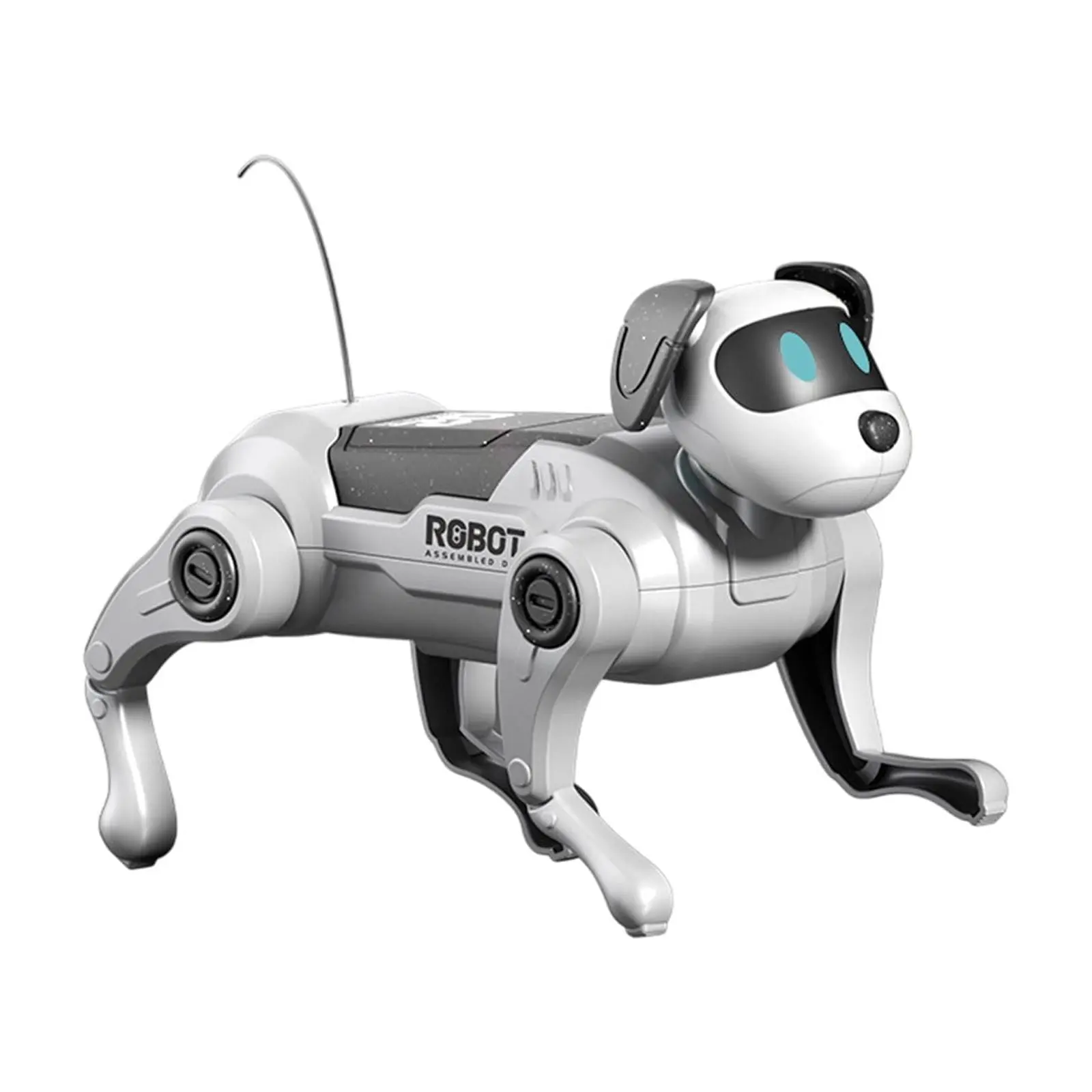 Electric Remote Control Robot Dog – RC Mechanical Walking Electronic Pet with Lights & Sound | DIY Installation Interactive Smart Robot Pet Toy for Kids Boys & Girls Age 6+