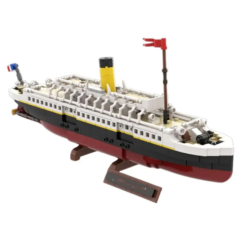 Titanic White Boat Normadiced Ship City MOC Set Building Blocks Kits Toys for Children Kids Gifts Toy 816PCS Bricks