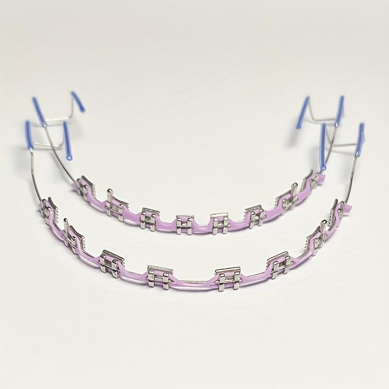 Colorful Temporary Teeth Decorations |                      Braces with Rubber Bands & Stainless Steel |                       Vibrant Party Style for Halloween, Thanksgiving, Christmas |                       Durable, Easy-to-Use Beauty Retouching Gear M