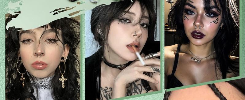 Fansilver Steel Septum Kit - 2G to 14G Septum Rings, Pincher, Tapers & Gauge, Nose Piercing Jewelry - Silver & Black Tone