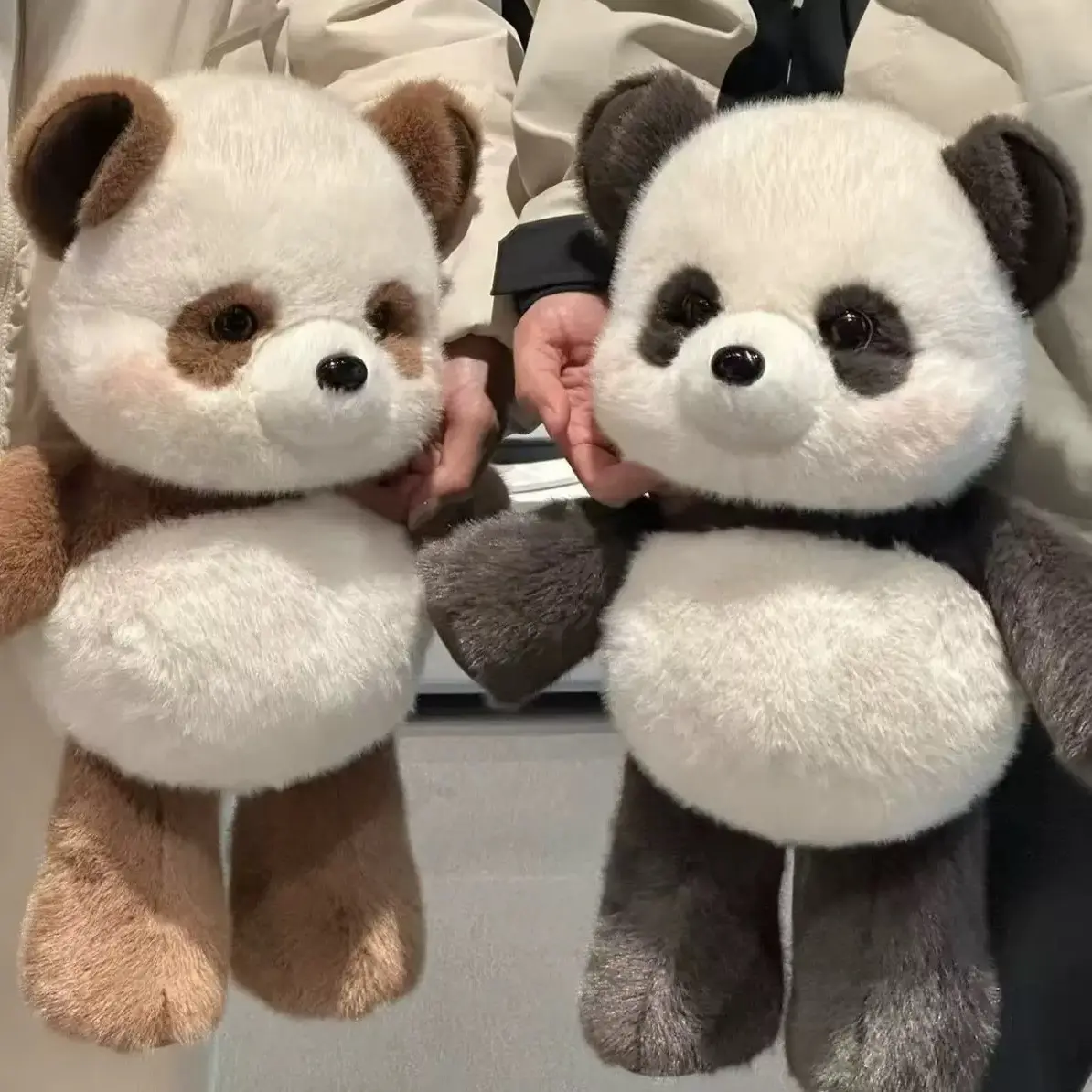 The popular Highland Run-Run Panda Plush Doll is now available in new, multi-colored shades of light gray and light brown. It makes an excellent Valentine’s Day, anniversary, Mother’s Day, Children’s Day, birthday, and holiday gift.