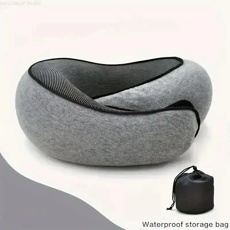 U-Shaped Ergonomic Neck Pillow for Travel, Durable Memory Foam Support for Women, Portable with Washable Cover for Car & Airplane, Supportive Head Cushion, Compact, Machine Wash
