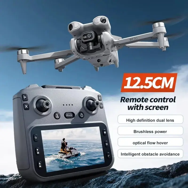 2026 GT50 HD Quadcopter and large-screen remote control toy airplane are perfect gifts for the off-season, Halloween, and Christmas