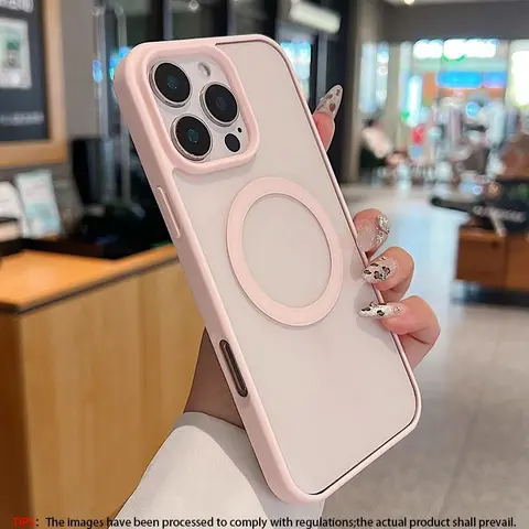 Transparent Magnetic Wireless Charging Shockproof Phone Case – Protective Shockproof Smartphone Cover – Raised Camera Protection for iPhone 17 17 Air 16 15 14 13 12 11 Pro Max Plus, Durable Anti-Drop Design with Comfortable Grip, Unisex Casing
