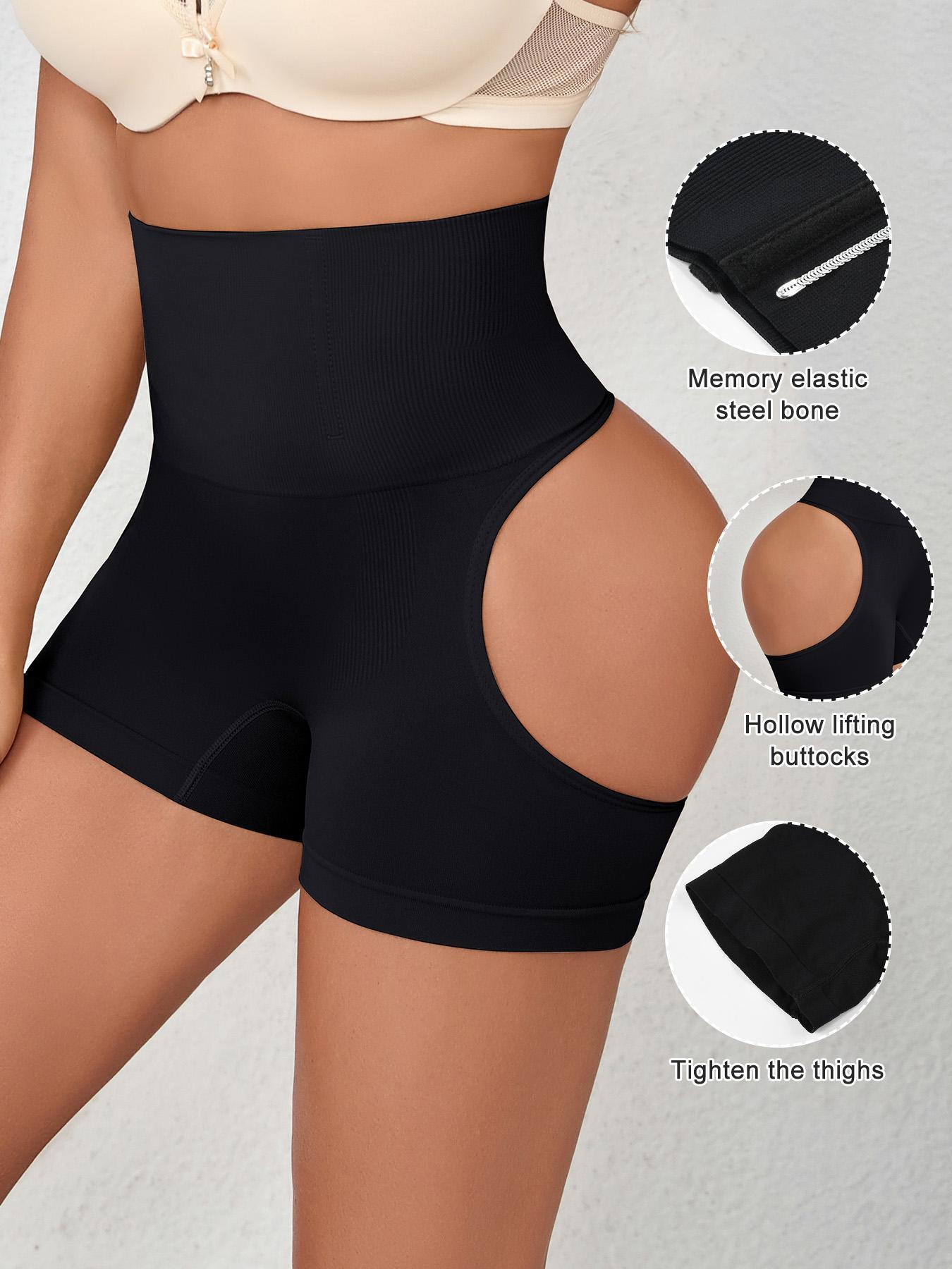 Women's Solid High Waist Shapewear Shorts, Tummy Control Butt Lifting Shapewear Bottoms, Ladies High Waisted Shapewear for All Seasons, Womenswear, Underwear
