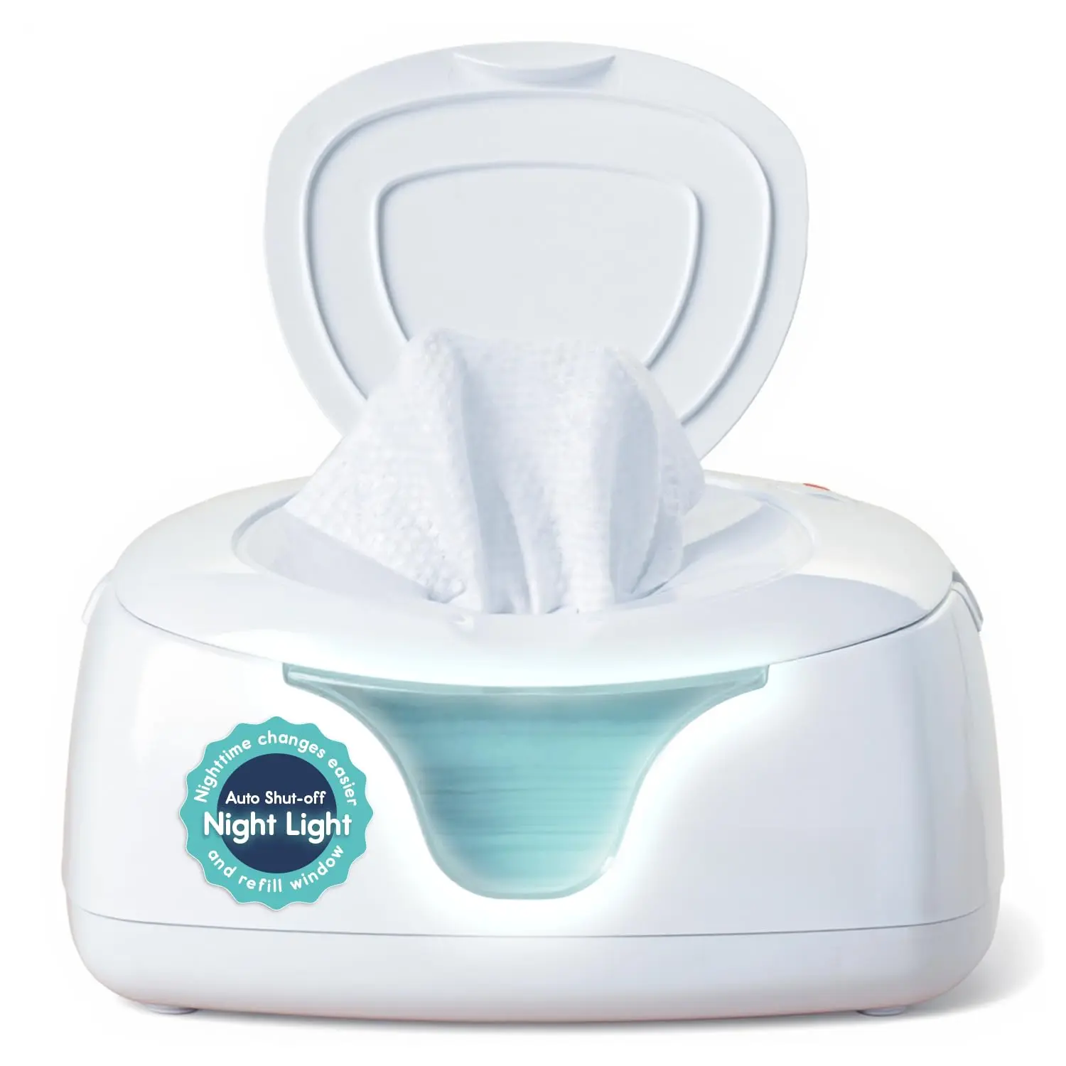 Baby Wipe Warmer and Baby Wet Wipes Dispenser |     Baby Wipes Warmer  Babies |     Diaper Wipe Warmer with Changing Light, White