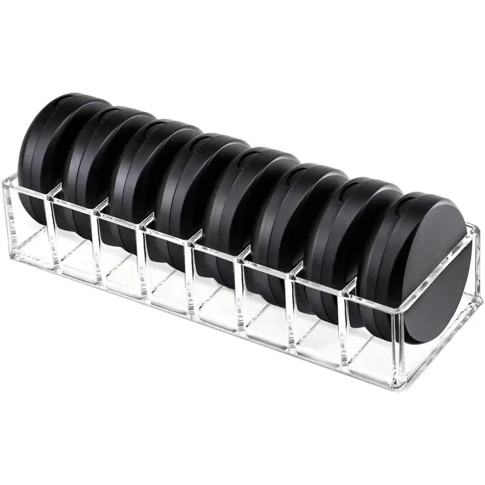 Clear  Compact Makeup Organizer Blush Eyeshadow   Holder