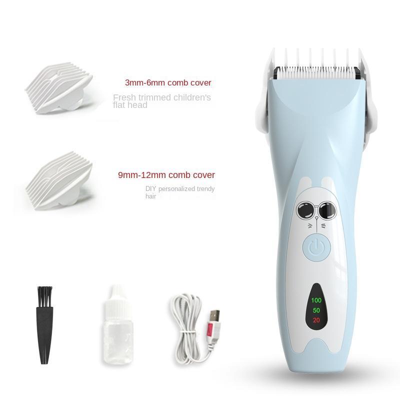 1 Piece Cartoon Pattern Baby Hair Clippers, Electric Hair Trimmer, Portable Electric Rechargeable Grooming Clipper