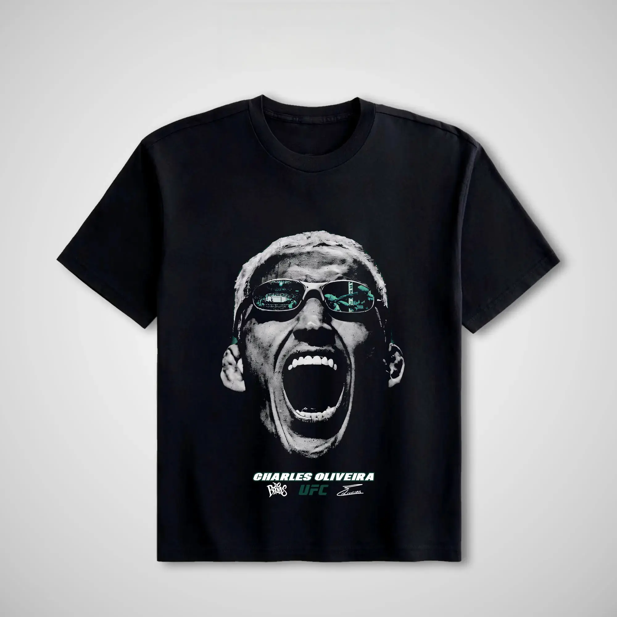 [ 🎉 100% Cotton]UFC Charles Oliveira "Do Bronx" Graphic T-Shirt - Unisex Cotton Short-Sleeve Tshirt, Casual Round Neck Fitted Cut Streetwear, MMA Sports Menswear Gift Option, Casual T-Shirts, Top, Clothes