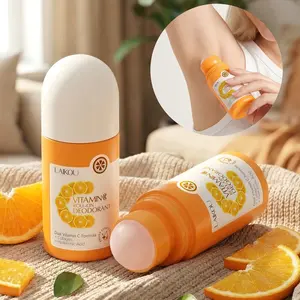 LAIKOU Non-Sticky Roll-On Non Aerosol Deodorant 2-Piece and Portable Travel Razor Combination,Fresh Citrus Scent Quick-Drying Underarm Care Kit for Travel, Gym and Sports, Refreshing Kit with Waterproof Organizer Bag for Odour Control