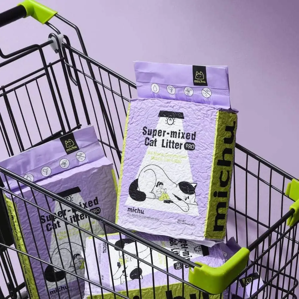 Tofu  Litter, Heavy Duty Flushable Kitty Litter, 5.5Lb/88Oz (2 Pack, )