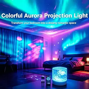 16 Color LED Projection Lamp, Valentine's Day Atmosphere Light, USB Powered with Remote, Home and Bedroom Decor, Ideal Gift