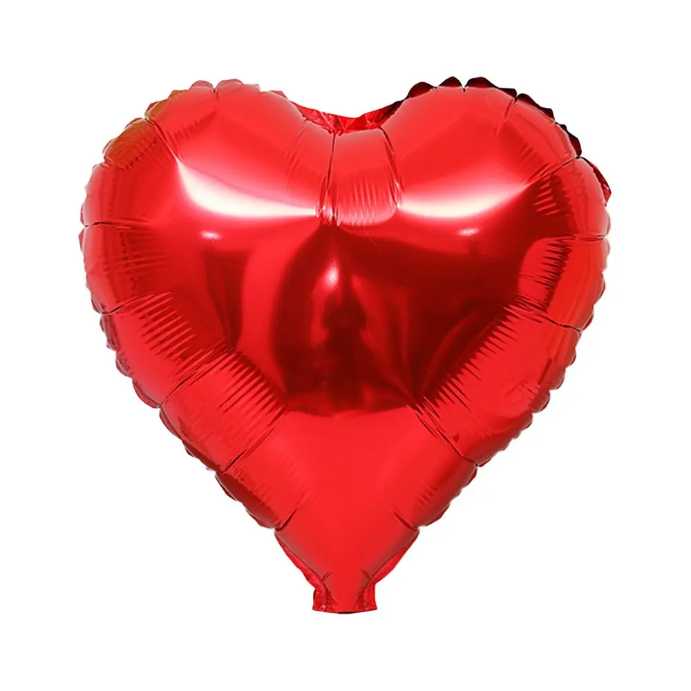5pcs 18-Inch Heart Aluminum Foil Balloons, Wedding Valentine's Day Birthday Party Decorations, Heart-Shaped Balloons for Celebrations