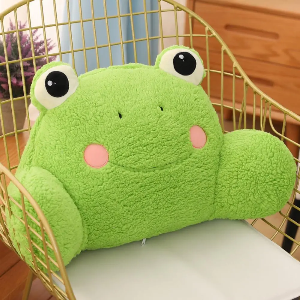 Reading Pillow Back Pillow for Sitting Up in Bed Relax Bed Rest Pillow with Arms Office Car Seat Lumbar Cushion for Kids Teens Boys Girls
