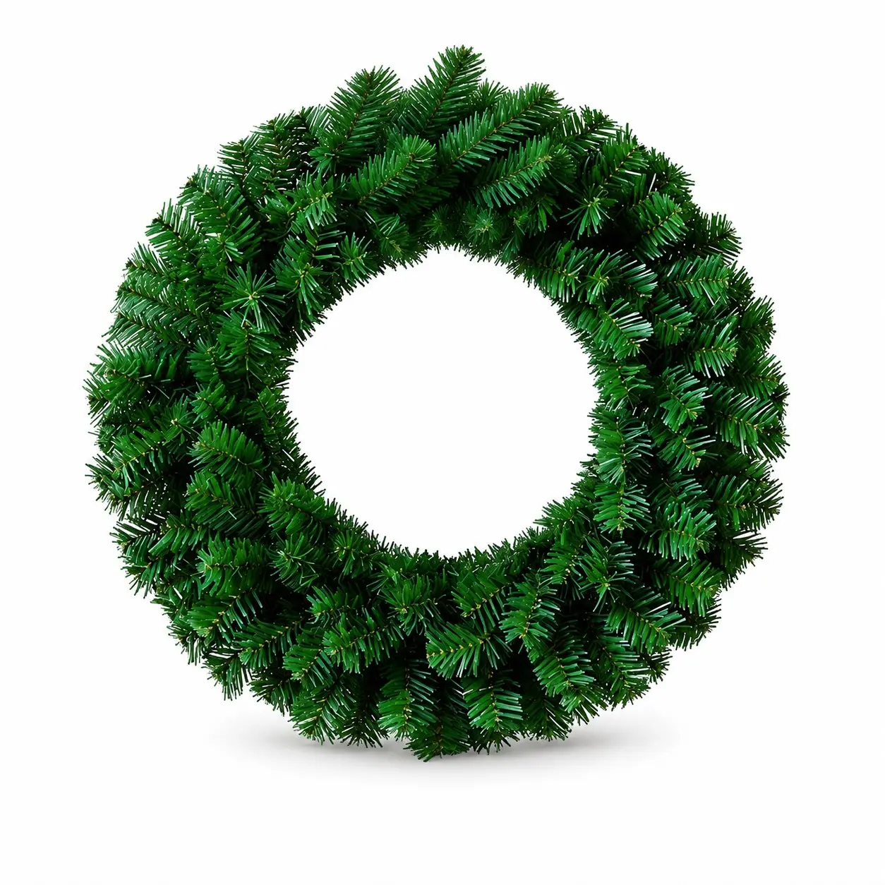 Minimalist Faux Pine Wreath | Durable Winter Front Door Decor | Zero Maintenance Evergreen