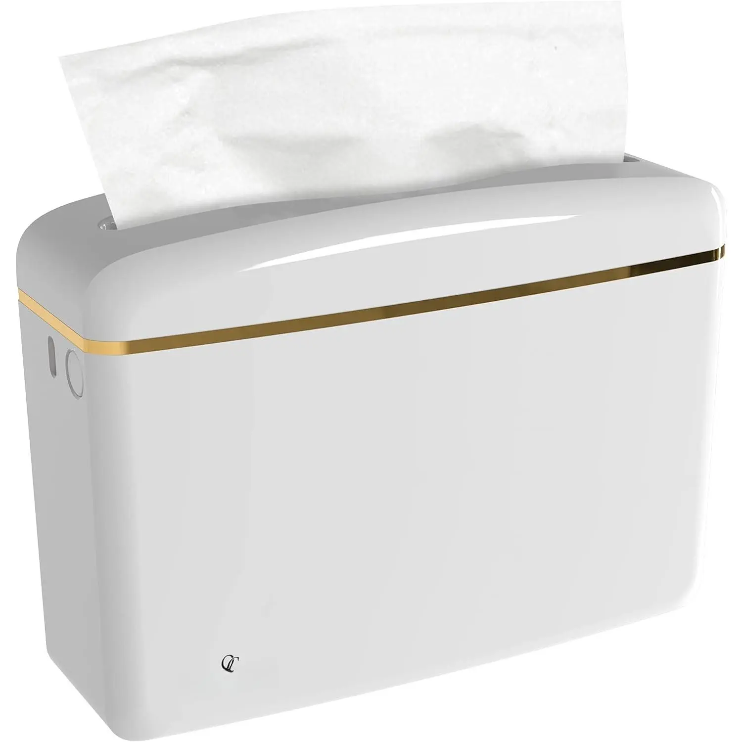Countertop Multifold Hand Paper Towel Dispenser by , Single Sheet Dispensing - Glossy White