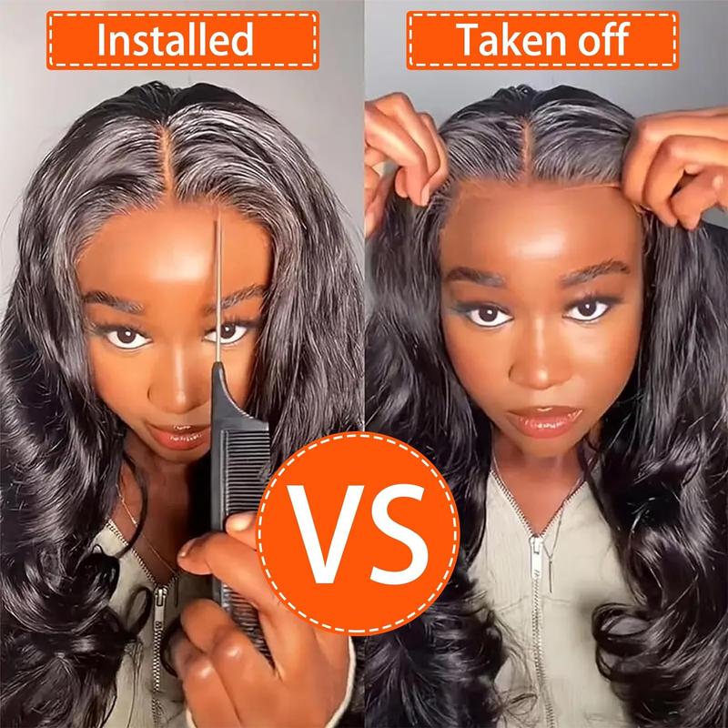 Bling Hair 6x4 5x5 HD Lace Easy Wear and Go Body Wave Glueless Human Hair Wigs Pre Plucked Pre Cut 7x5 9x6 Lace Closure Wigs for Beginners 180% Density Water Wave Lace Front Wigs for Black Women TikTokShopHolidayHaul