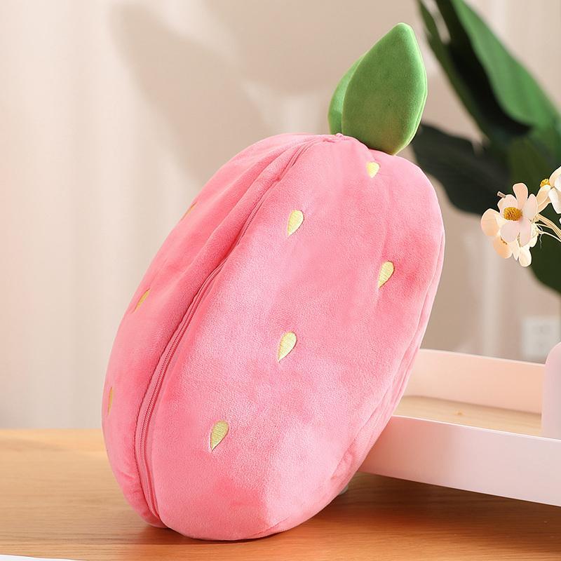 Cute Strawberry Rabbit Design Plush Toy, Stuffed Animals, 1 Count Creative Doll Birthday Gift, Sleeping Pillow, Festival Decoration