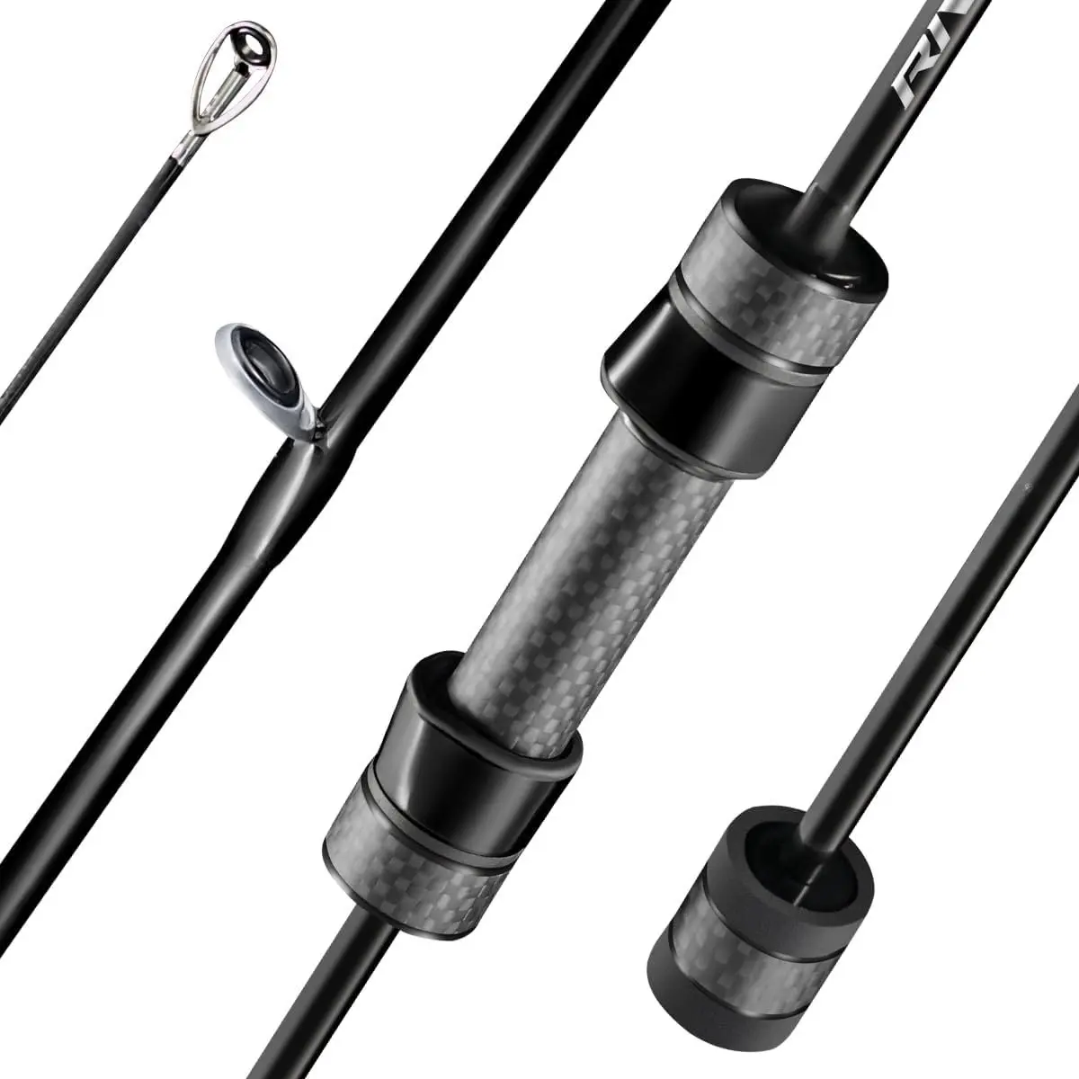 Riveria Ultralight Fishing Rod, BFS,Carbon Fiber | Spinning Baitcasting Rod,10  Casting Rod for Freshwater Bass Trout,  O Ring Guide, EVA Handle,