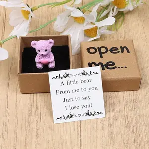 Magic Bear Surprise Gift Box Set, Perfect for Birthdays, Anniversaries, Valentine's Day, Weddings, Couples, Heart Card, Paper Craft, Cartoon Design