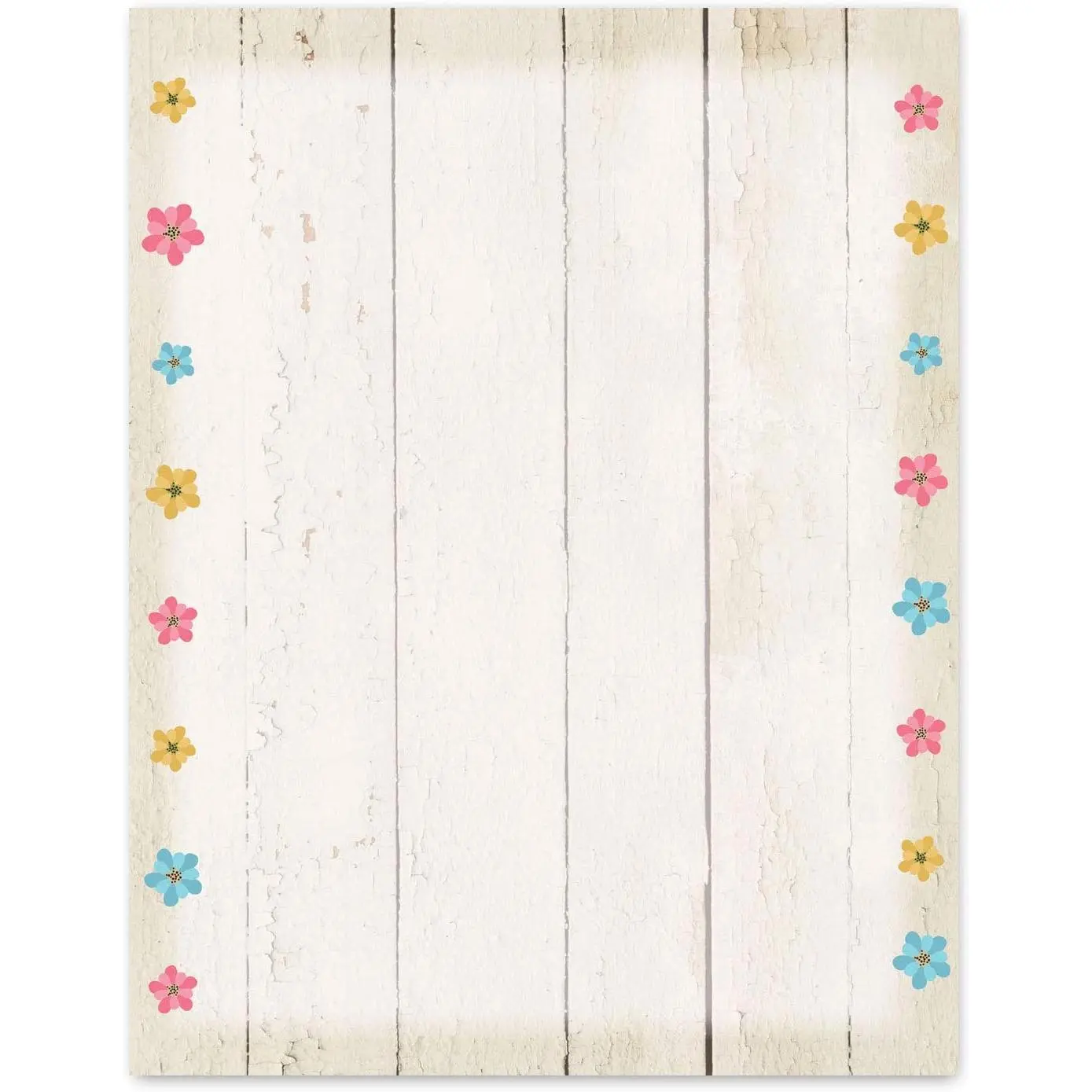 | Lavender Stationery | 8.5 x 11 | 60 Letterhead Sheets | Rustic Letterhead (Floral Barnwood)