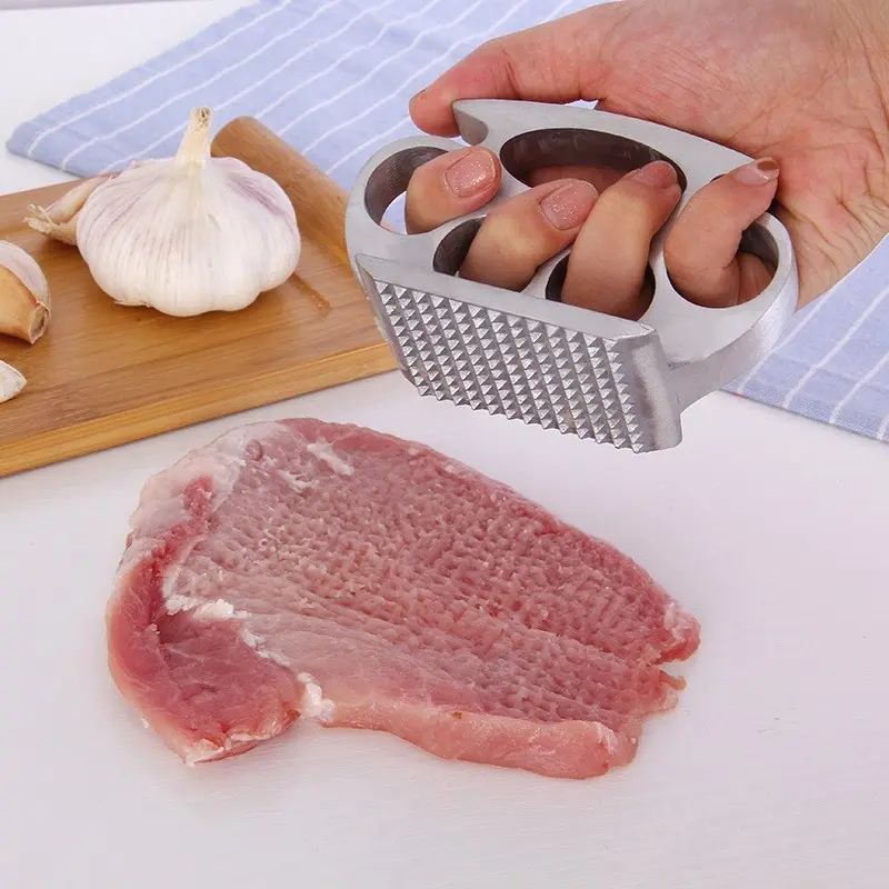 Handheld Meat Tenderizer, Aluminum Alloy Steak Hammer, Easy to Use Kitchen Tool, Softens Beef Pork Chicken, Simple Operation