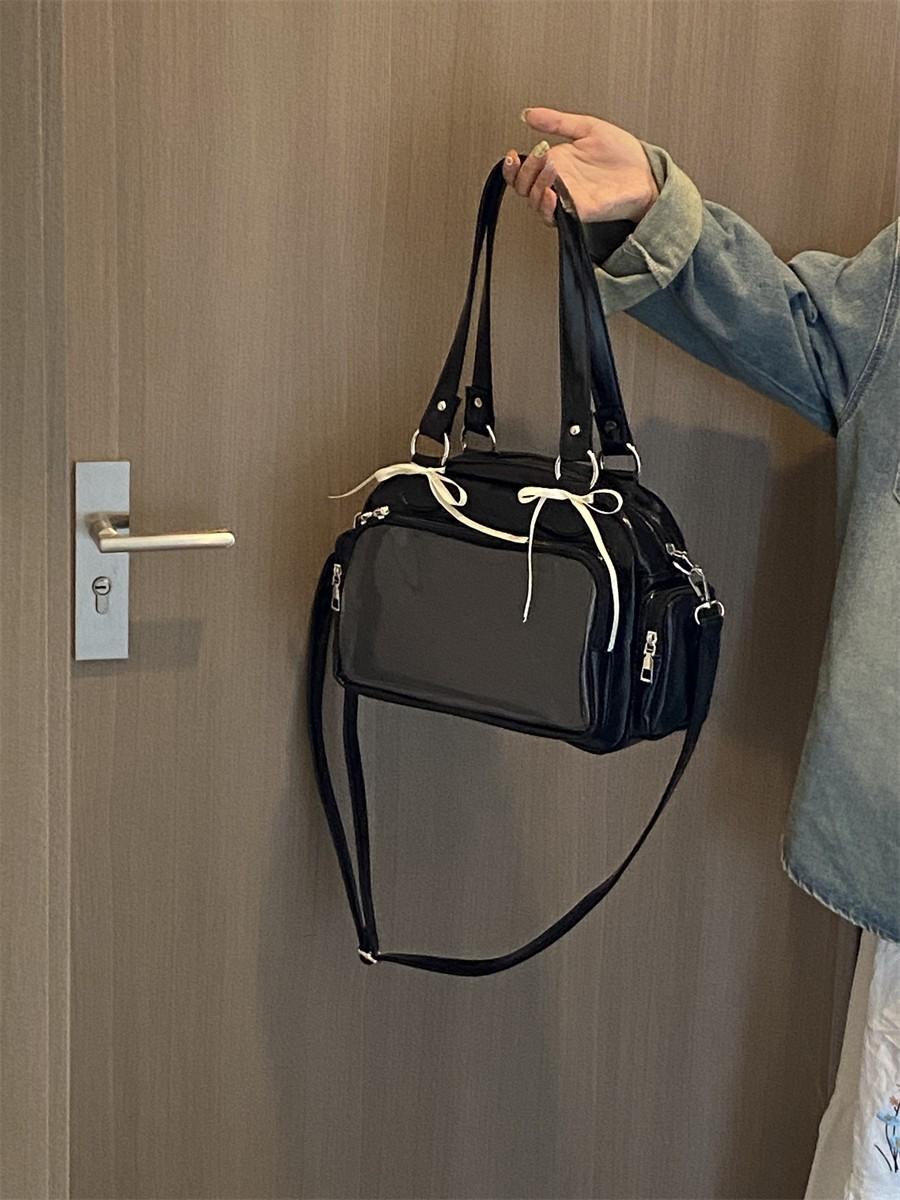 Anime Two-Dimension Japanese Uniform Bag Jk Shoulder Bag Large Capacity Crossbody Versatile Badge Display Bag Doll Itabag Purse