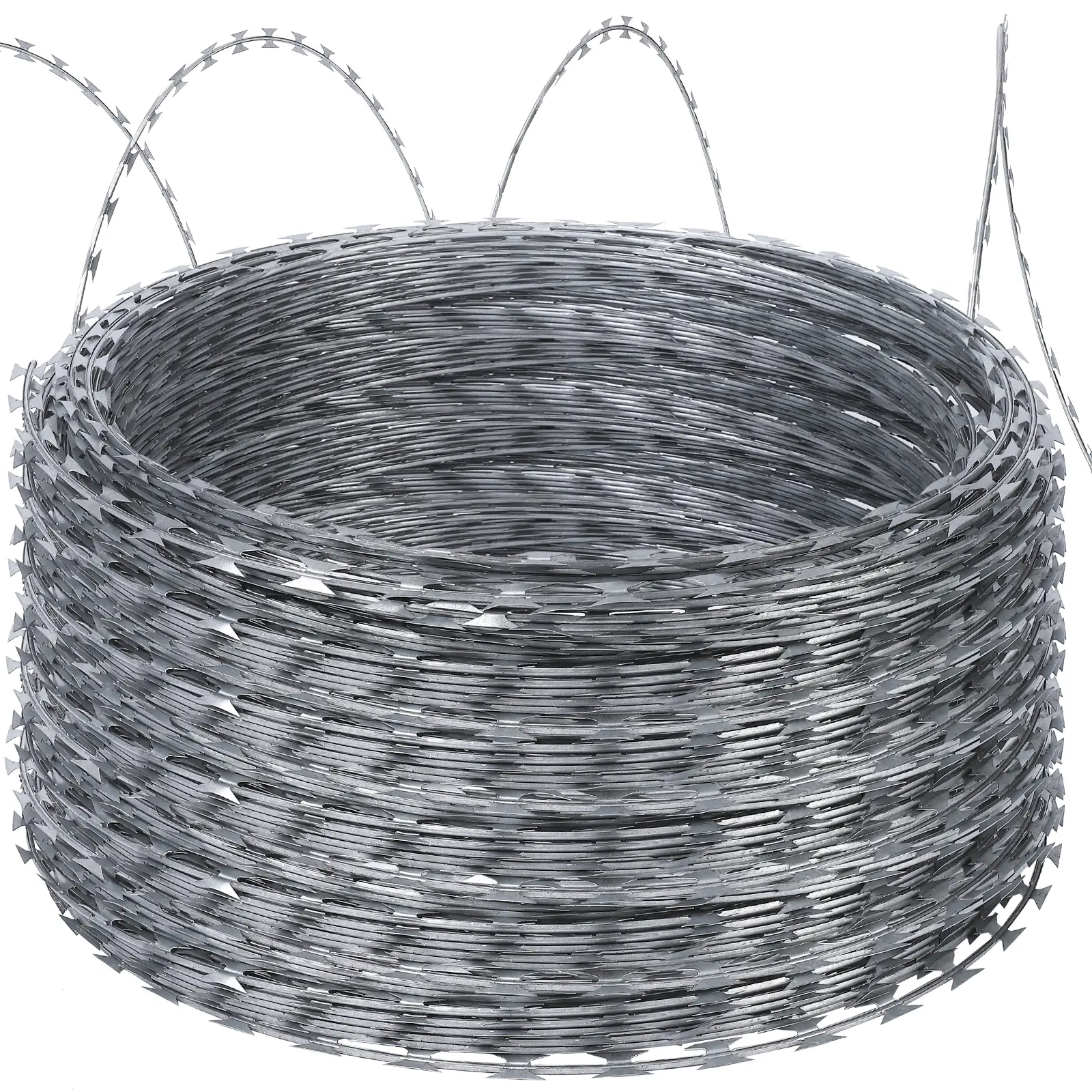 Razors Wires, 500FT Razors Barbed Wire,  Wire Fencing  Fence 10 Rolls , Barbed Wire Galvanized  Wire Fence for Garden