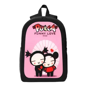 PUCCA Backpack - Cute design, large capacity, lightweight and durable, with adjustable shoulder straps, suitable for school, travel, and daily use