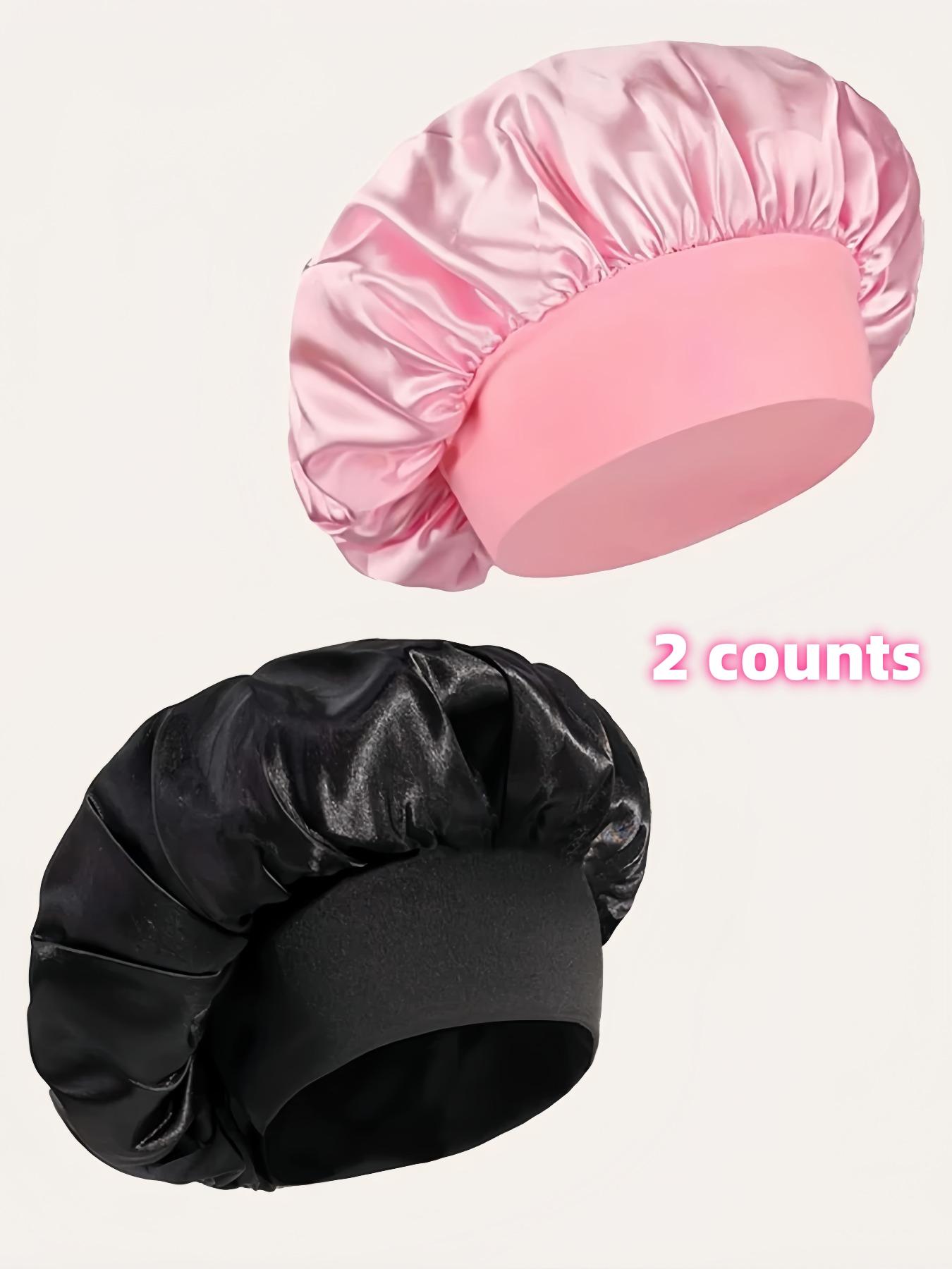 2 Pack Beauty Hair Care Caps Single Color Sleep Hats, Comfortable Head Protection, Ideal for Nighttime Use, Soft Material, Easy to Wear, Sleeping Bonnet