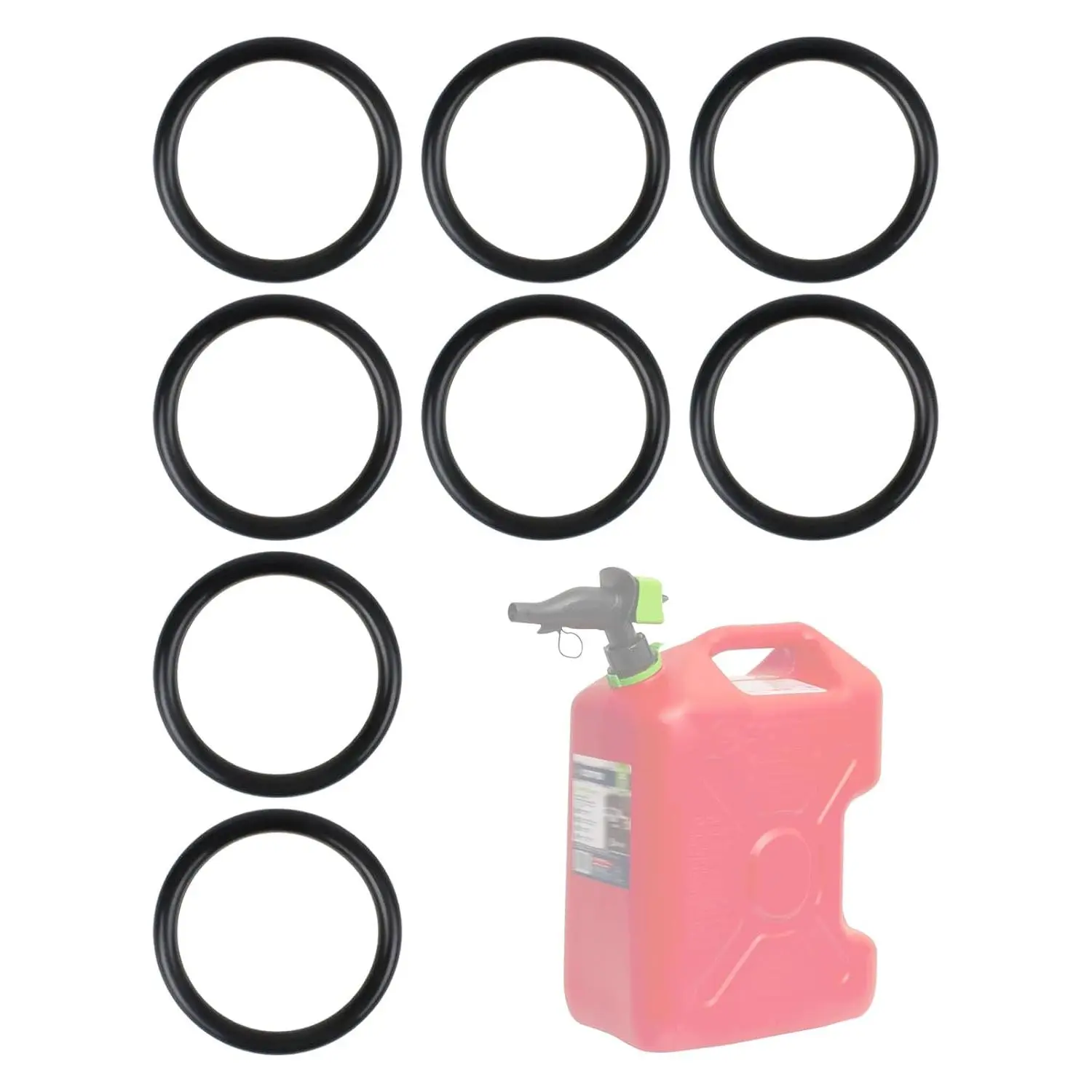 (8 Pack)  O-Ring Gasket Compatible with  SmartControl  Can Spouts, Fits FR1G101, FR1G201, FSCG501, FSCG502, FR1D501, FSCD501, FSCK501, FR1K501, 00271R, Buna-N Rubber Seal Rings