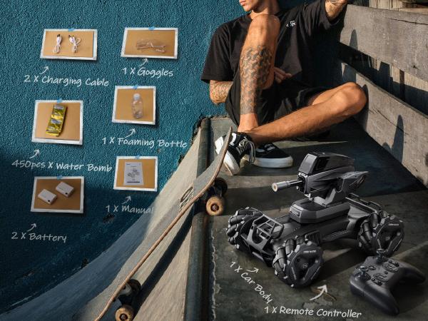 Veeniix V997 RC Storm Monster Truck, RC Car with Programming, 120Mins Play Time, Drift Car, Monster Trucks for Boys Age 14, Educational Toy, for Kids