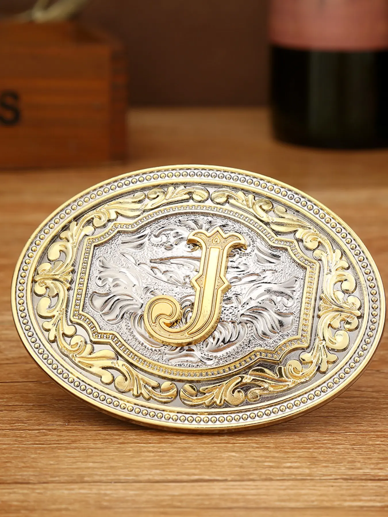Western Cowboy 26 Letter Buckle for Men and Women, Smooth Buckle Fits 3.8mm Belt, Easy-To-Use Loop, Versatile Fashion Belt, Western Cowboy Belts, All Seasons Street Style