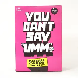 You Can't Say Umm Family Party Game, Parent-Child Interactive Desktop Game Toy, Fun Indoor Activity for Kids & Adults