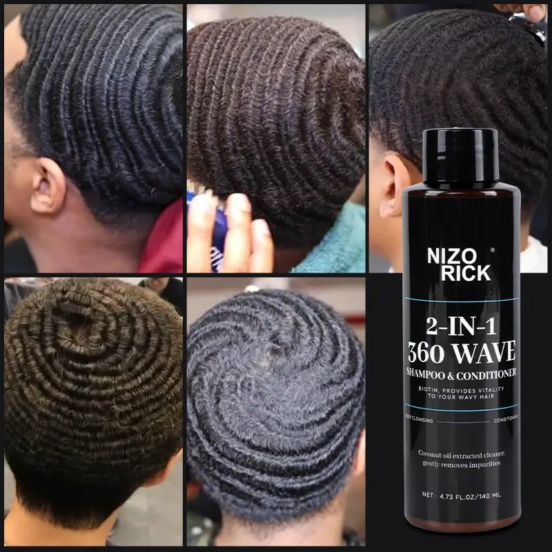Nizo Rick 2-In-1 360 Wave Shampoo & Conditioner, Biotin Coconut Ginger Oil, Healthy Defined Curly Hair Care, Curl Defining Shampoo, Moisturizing Formula, Hydrating Shampoo Conditioner