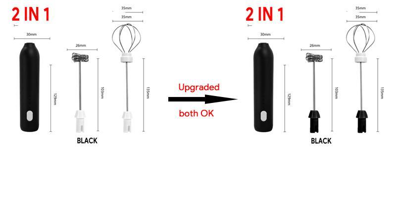 HOT  Electric Milk Frother + Egg Beater Wireless Type-C Charging 3 Speeds Mini Handheld Foam Maker Coffee Whisk Cooking Tools