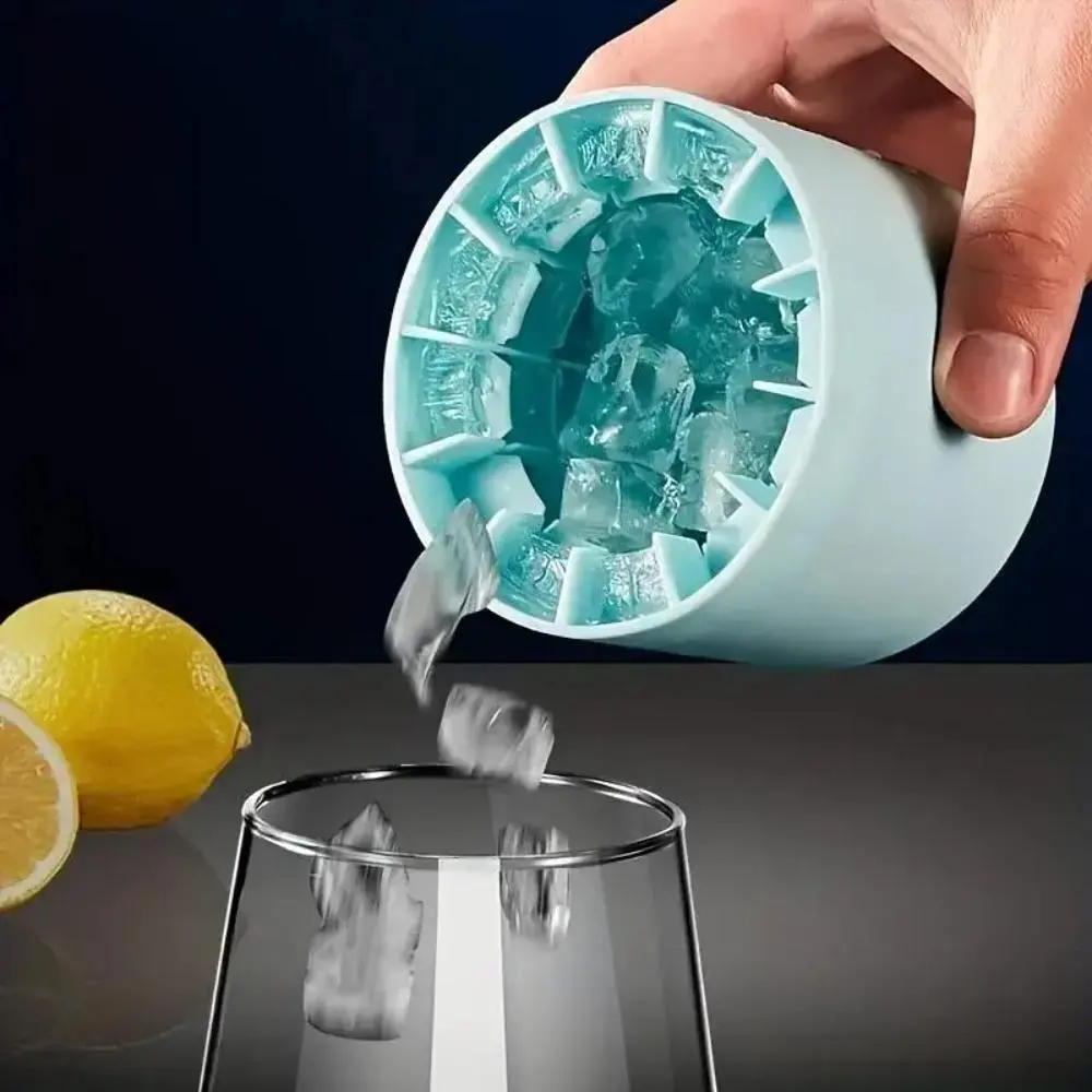 2026 New Single Pack Silicone Ice Cube Tray, Fast Quick Freeze Ice Cube Mold, Flexible Easy Release Ice Making Tool, Multi-Scene Kitchen Bar Picnic Accessory, Reusable Household Ice Mold