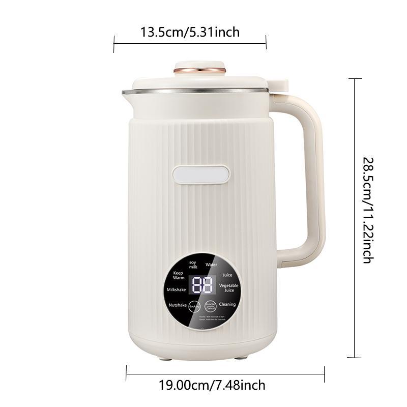 Nut Milk Maker, Multi-functional Soy Milk Maker, Blender Machine, Can Make Coconut Milk, Oat Milk, Soy Milk, Plant-based Milk, And Juice, Small Kitchen Appliance With 12-hour Timer Function