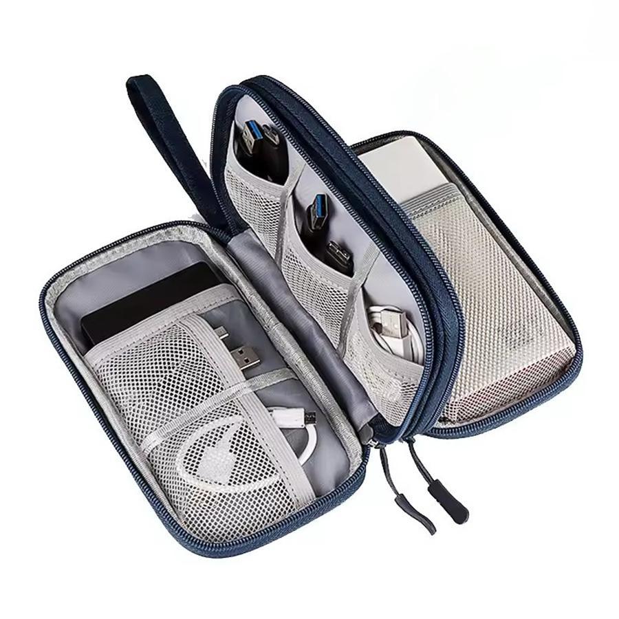 Multi-layer Digital Accessory Storage Bag, 1 Count Travel Wallet, Creative Waterproof Document Case Organizer, Travel Accessories Document Bag, Compression Packing Cubes, Travel Organization Pouch