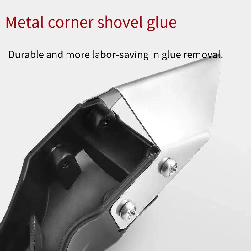 Multi-Functional Grout Scraper Tool Set, Includes Plastic Caulk Remover & Edge Trimming Knife, Easy Glass Sealant Application