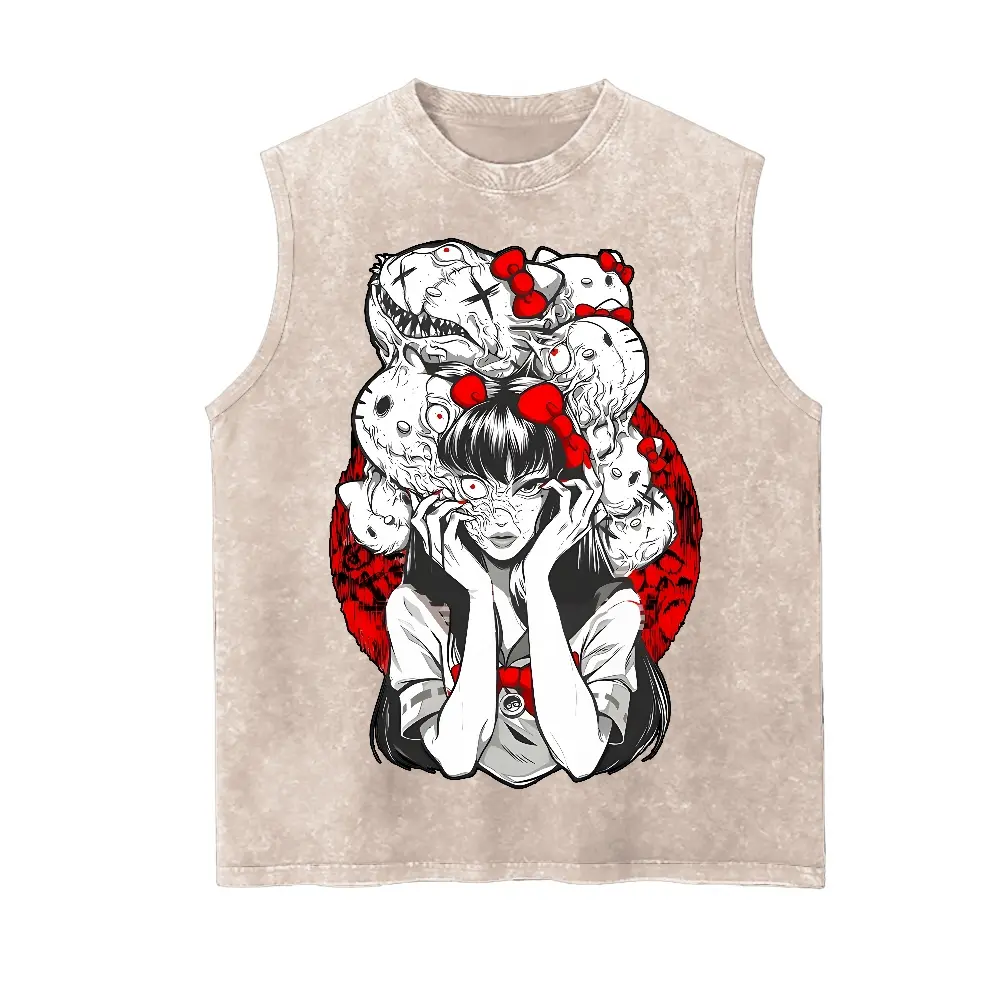Vintage Tank 90s Graphic Sleeveless Tank Tops Men Vest Streetwear Outfits Men Vacation Outfits Sleeveless Shirt