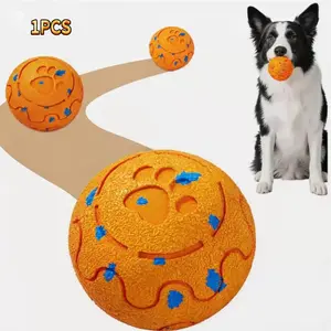 Smart Interactive Dog Toys, Activated Moving, Bouncing, Rotating Ball for Medium/Large Dogs, 2026 E-TPU Material, Motion-Activated Dog Gift to Keep Them Busy (Orange)