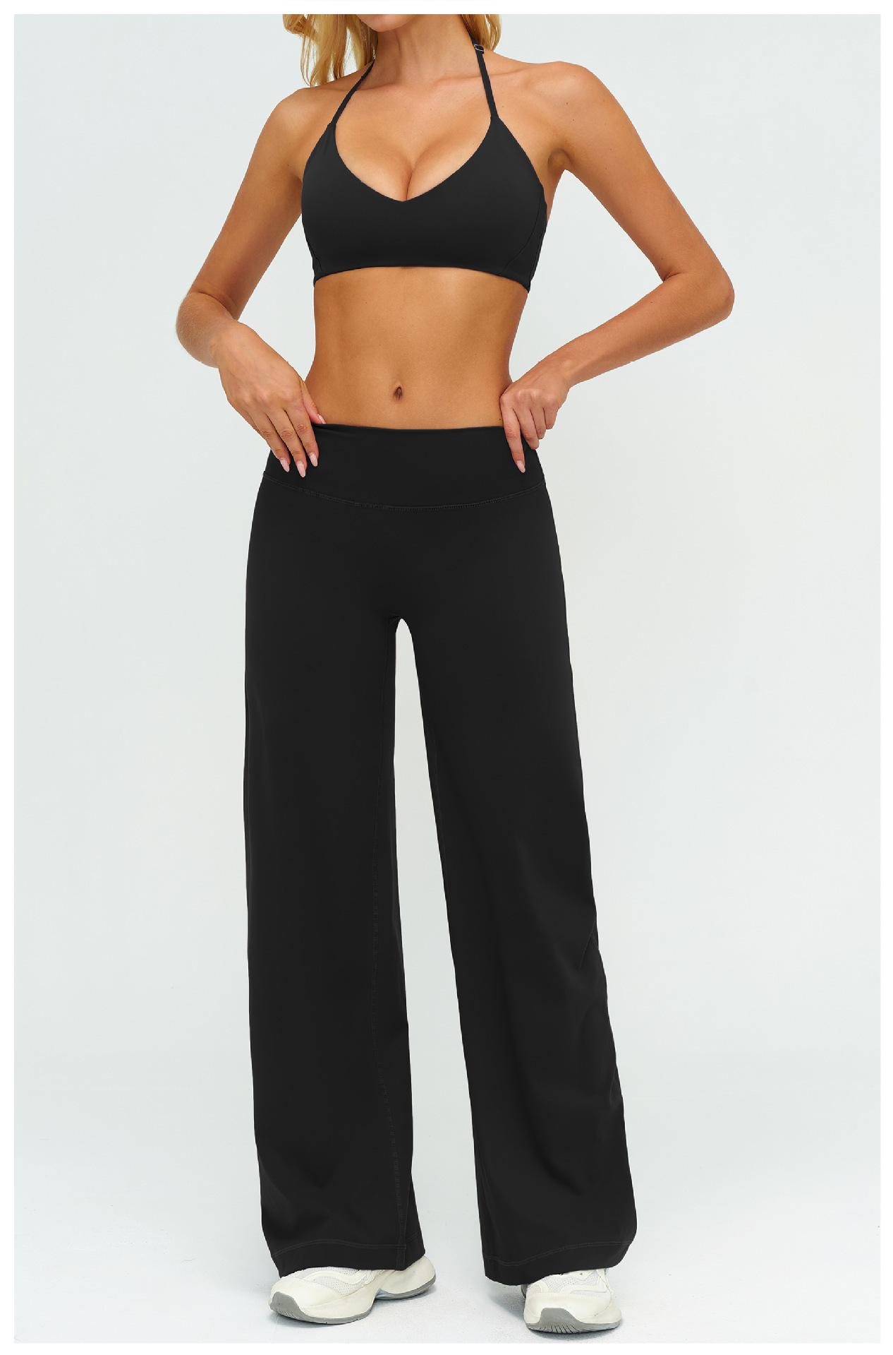 Sporty Two-Piece Set Women's Plain Crop Cami Top & Flare Leg Pants Sports Set 78% Nylon 22% Spandex Comfy Breathable for Yoga Gym Workout Running,Comfortable Workout Wear, Yoga Workout Activewear Sporty Two-Piece Set Women's Plain Crop Cami Top & Flare Leg Pants Sports Set 78% Nylon 22% Spandex Comfy Breathable for Yoga Gym Workout Running,Comfortable Workout Wear, Yoga Workout Activewear