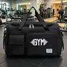Unisex Dumbbell-Print Gym Duffle Bag, Durable Sports Bag for Travel, Training, and Workouts, Casual Design for Year-Round Use, Gym Bags