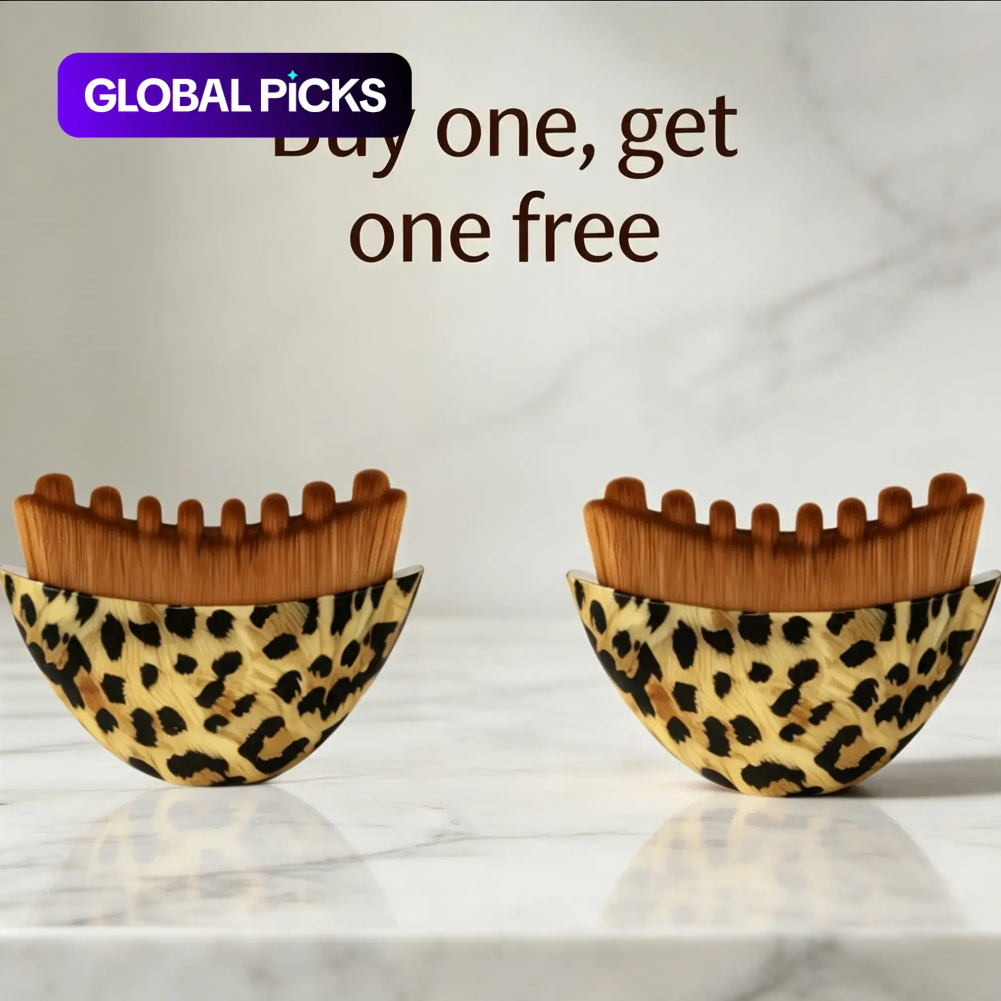 (Buy One Get One Free) 2 Lymphatic Drainage Facial Brush Set, Ergonomic Design for Face Chin Neck, Precision Fit for Skin Care