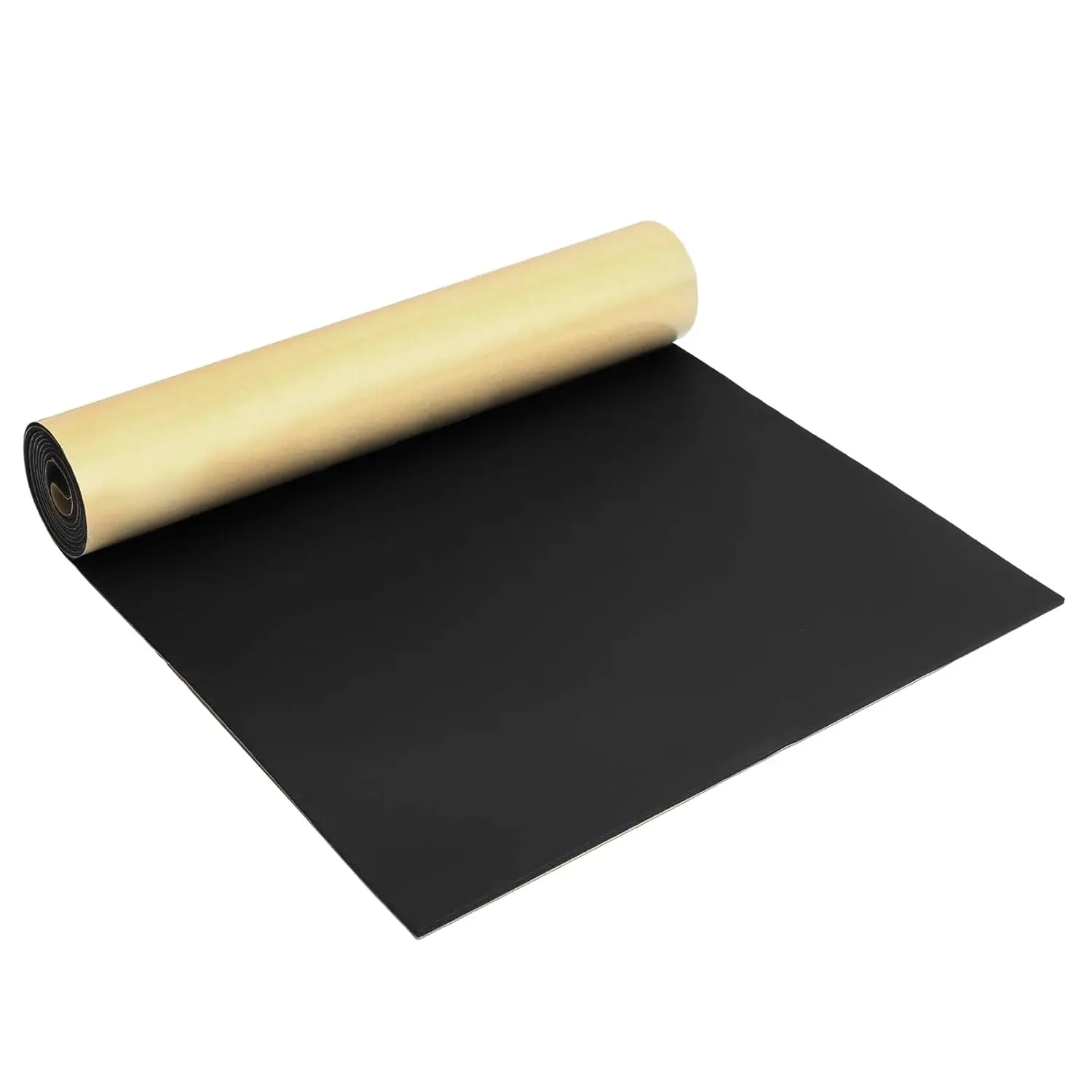 Closed Cell Insulation Neoprene  Sheet, Soundproof 12 x 59 x 1/16 Inches  Rubber Sheet with Adhesive, Multi-Function   Padding, Black